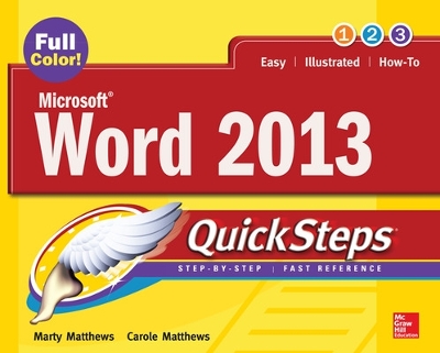 Cover of Microsoft® Word 2013 QuickSteps