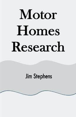 Book cover for Motor Homes Research