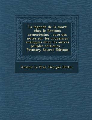 Book cover for La Legende de La Mort Chez Le Bretons Armoricains