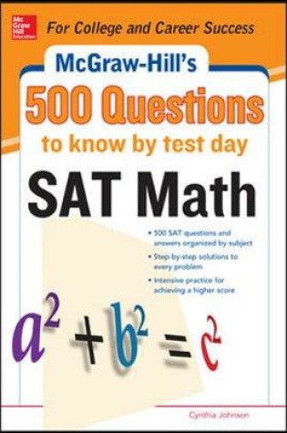 Cover of 500 SAT Math Questions to Know by Test Day