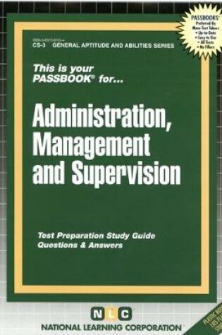 Cover of Civil Service Administration, Management and Supervision