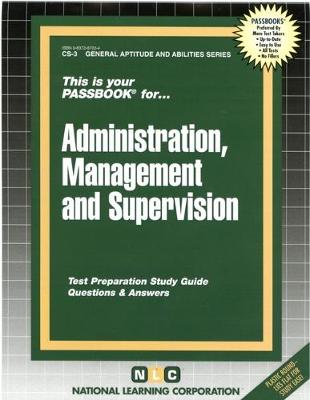 Book cover for Civil Service Administration, Management and Supervision