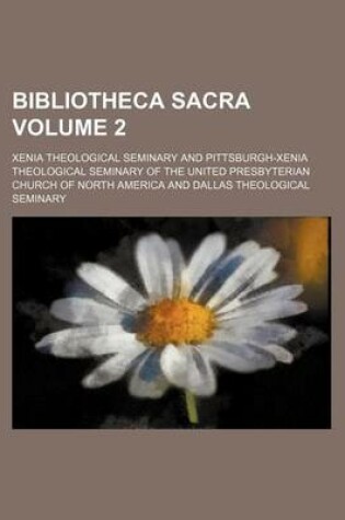 Cover of Bibliotheca Sacra Volume 2