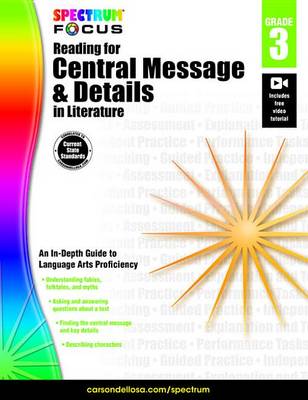 Book cover for Spectrum Reading for Central Message and Details in Literature