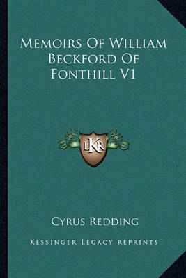 Book cover for Memoirs of William Beckford of Fonthill V1