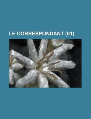 Book cover for Le Correspondant (61)