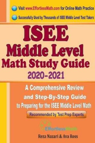 Cover of ISEE Middle Level Math Study Guide 2020 - 2021
