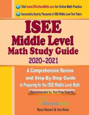 Book cover for ISEE Middle Level Math Study Guide 2020 - 2021
