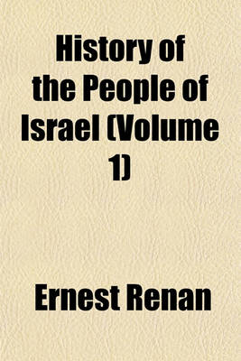 Book cover for History of the People of Israel (Volume 1)