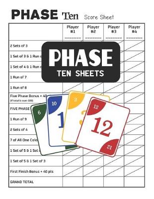 Cover of Phase Ten Sheets