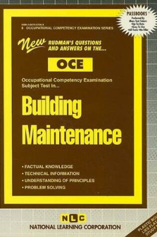 Cover of BUILDING MAINTENANCE