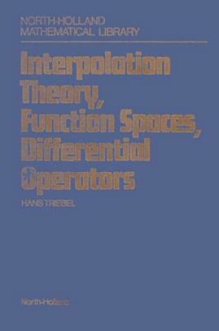 Cover of Interpolation Theory, Function Spaces, Differential Operators