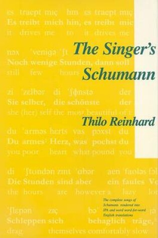 Cover of The Singer's Schumann