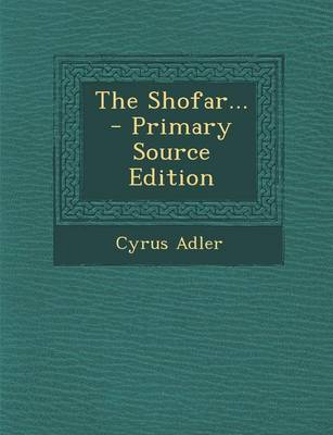 Book cover for The Shofar... - Primary Source Edition