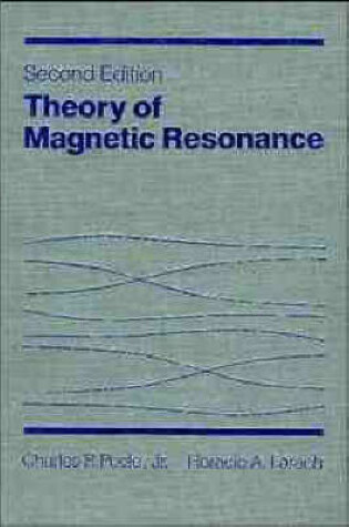 Cover of Theory of Magnetic Resonance