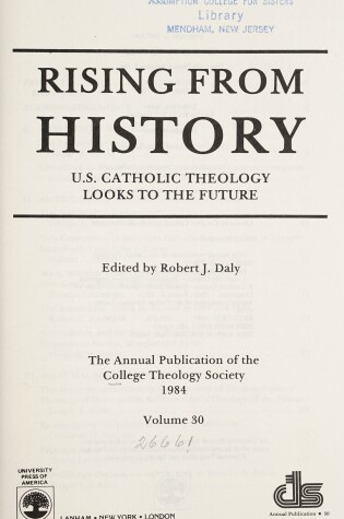 Cover of Rising From History