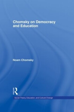 Cover of Chomsky on Democracy and Education
