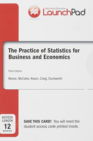 Cover of Launchpad for Moore's the Practice of Statistics for Business and Economics (12 Month Access)