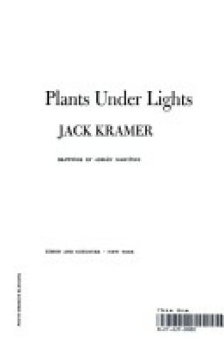 Cover of Plants Under Lights