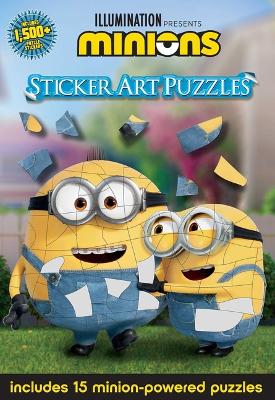 Book cover for Minions: Sticker Art Puzzles