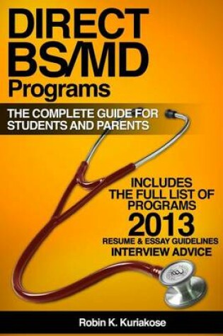 Cover of Direct Bs/MD Programs