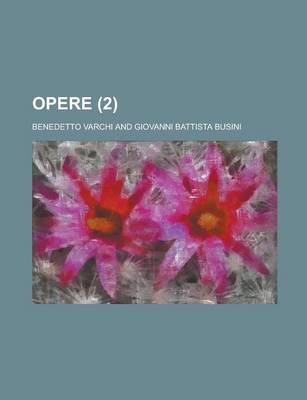 Book cover for Opere (2)