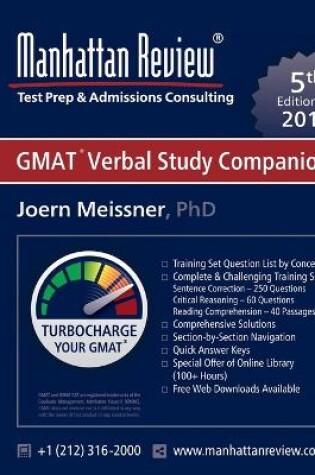 Cover of Manhattan Review GMAT Verbal Study Companion [5th Edition]