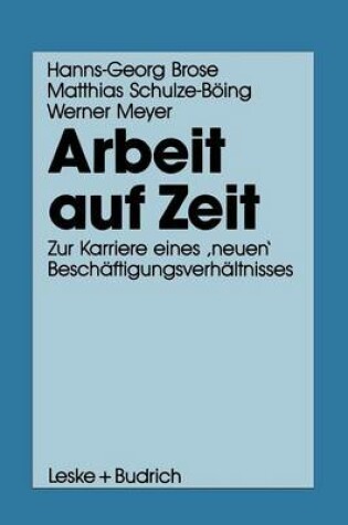 Cover of Arbeit auf Zeit