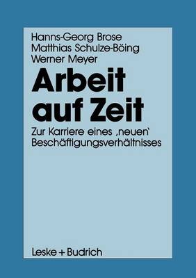 Book cover for Arbeit auf Zeit