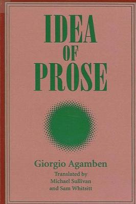 Book cover for Idea of Prose