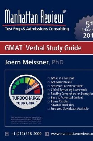 Cover of Manhattan Review GMAT Verbal Study Guide [5th Edition]