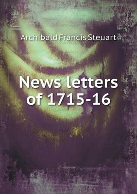 Book cover for News letters of 1715-16