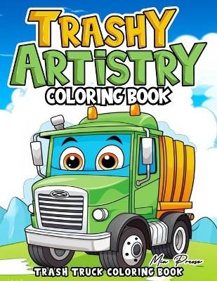 Book cover for Trash Truck Coloring Book