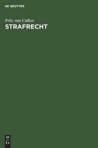 Cover of Strafrecht