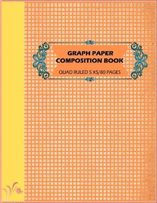 Book cover for Graph Paper Composition Book Quad Ruled 5 x5/80 Pages