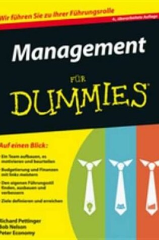 Cover of Management für Dummies