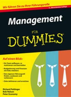 Book cover for Management für Dummies