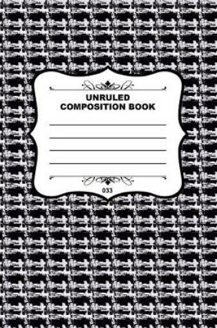 Cover of Unruled Composition Book 033