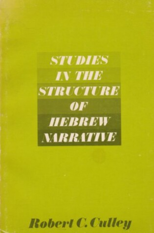 Cover of Studies in the Structure of Hebrew Narrative