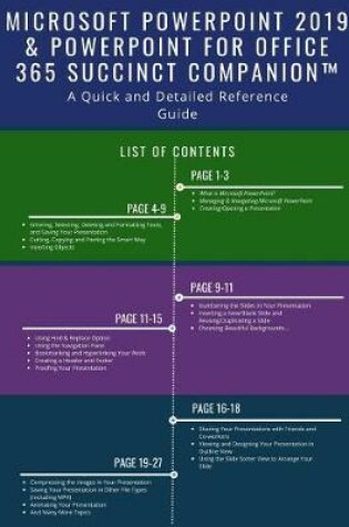 Cover of Microsoft PowerPoint 2019 & PowerPoint for Office 365 Succinct Companion(TM)
