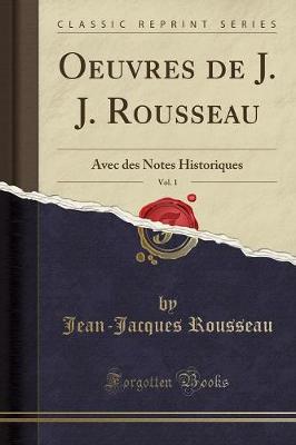 Book cover for Oeuvres de J. J. Rousseau, Vol. 1