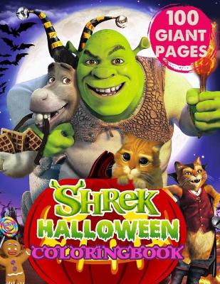 Book cover for Shrek Halloween Coloring Book