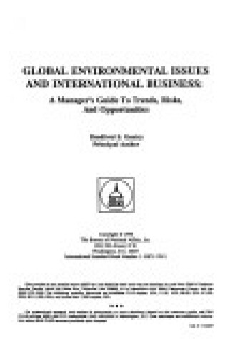 Cover of Global Environmental Issues and International Business