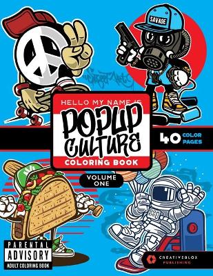 Book cover for POPup CULTURE COLORING BOOK