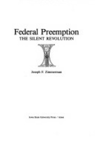 Cover of Federal Preemption