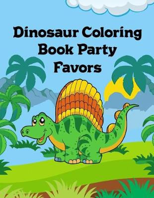 Book cover for Dinosaur Coloring Book Party Favors