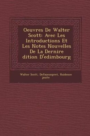 Cover of Oeuvres de Walter Scott