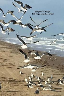 Book cover for Seagulls in Flight 100 Page Lined Journal