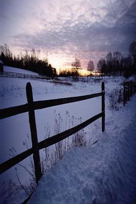 Book cover for Journal Snowy Winter Fence