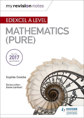 Book cover for My Revision Notes: Edexcel A Level Maths (Pure)